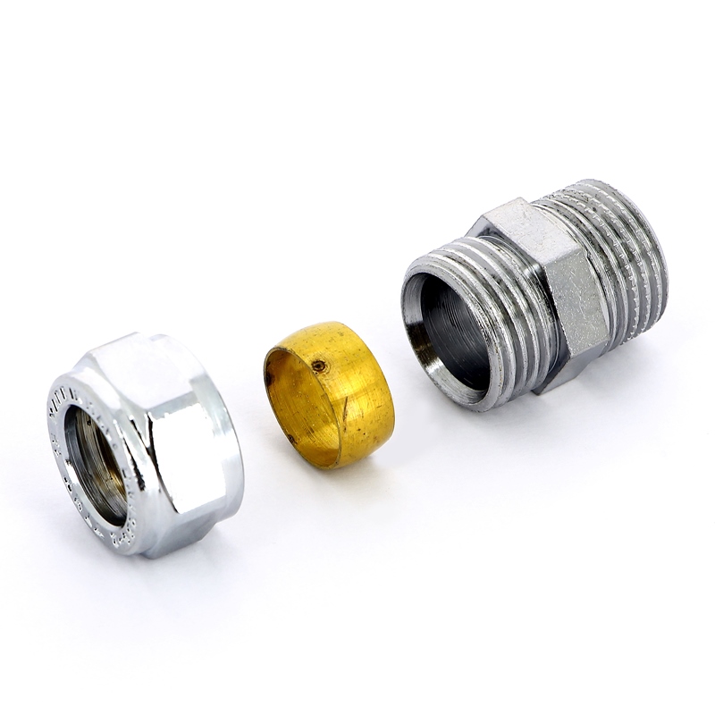 Муфта обжим-Н хромированная TIEMME 15х1/2" 1130036 - Вид №4