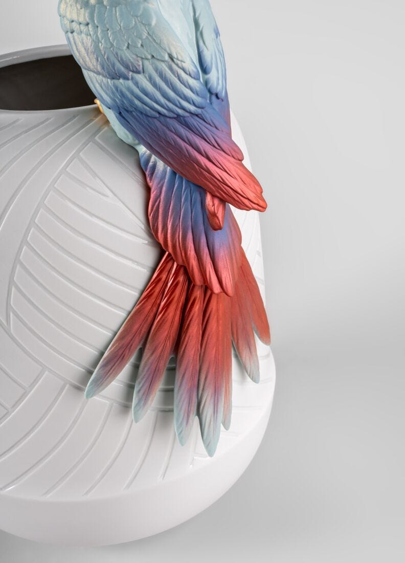 Фарфор безделушки Lladró COCKATOO VASE ARCH-00061472 - Вид №4