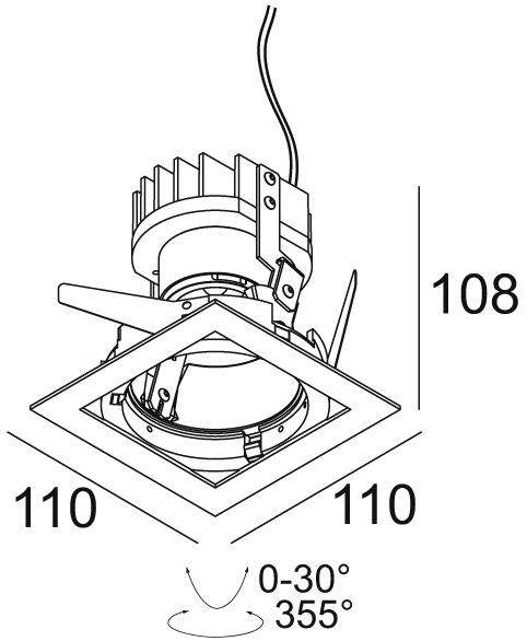 Delta Light Регулируемый встраиваемый светодиодный светильник Imax sun-id-1400431 - Вид №10
