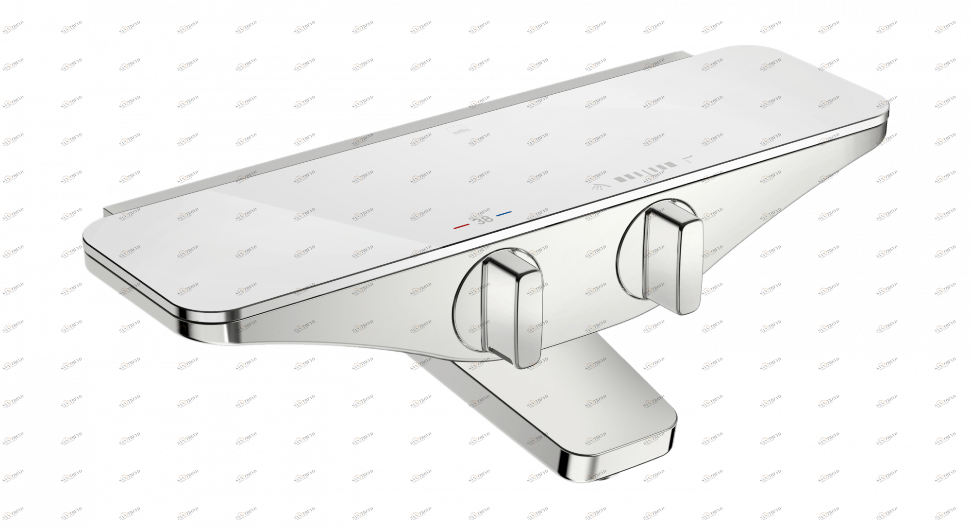 Oras 7540U-11 Cмеситель для ванны и душа 7540U-11 Esteta Хром/Белый 