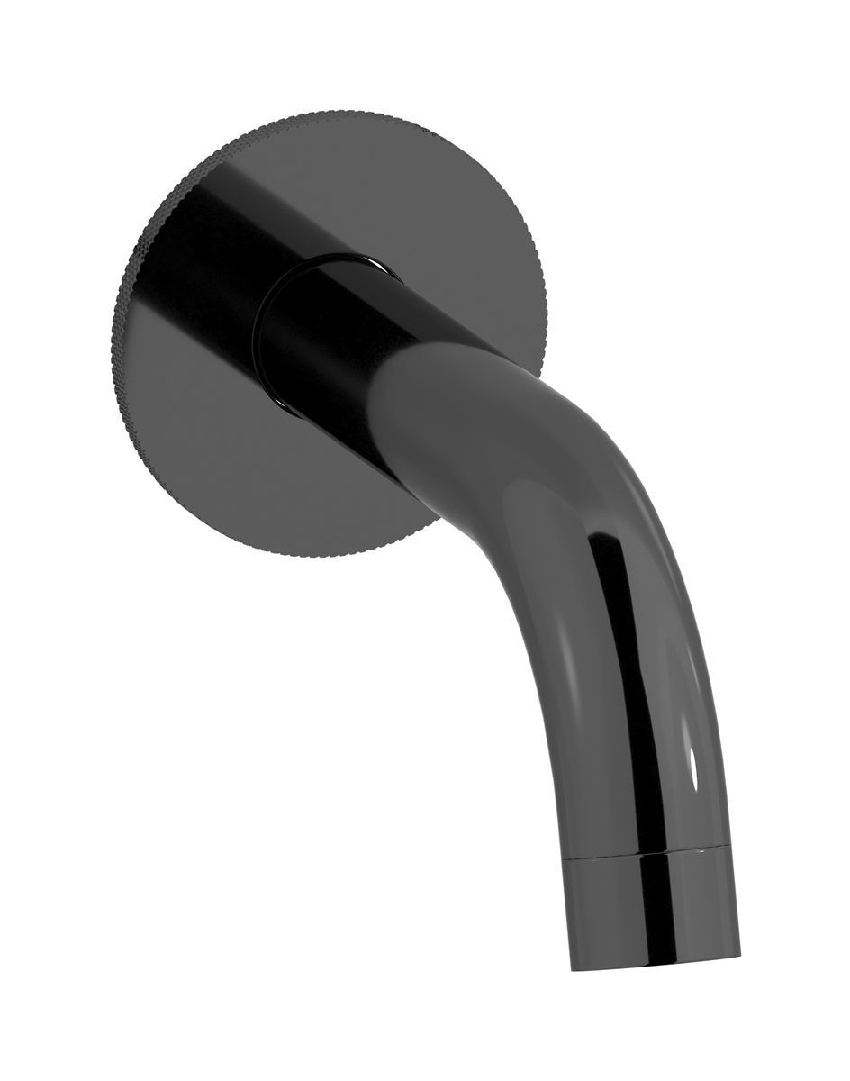 Настенный излив. WE ARE IB id320cf_23 Black Chrome Industria