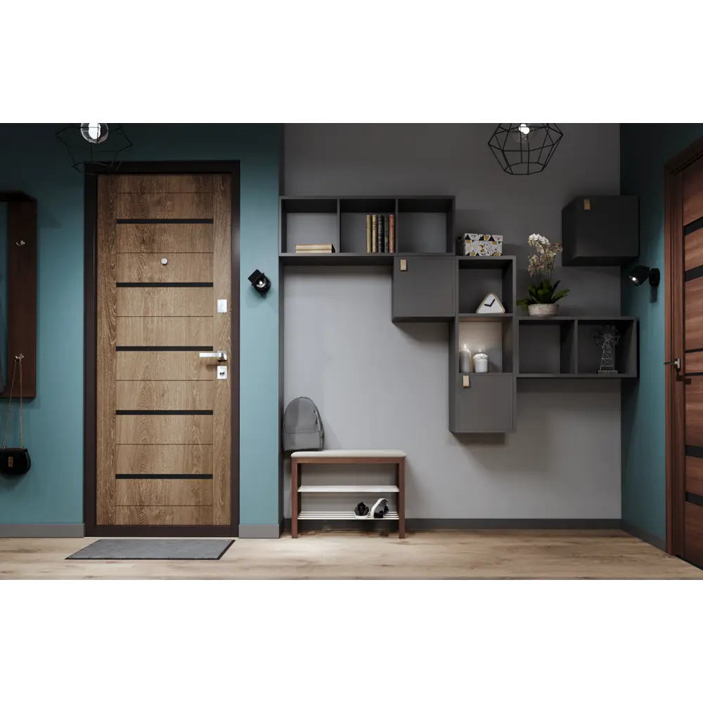 Часы настольные треугольные 18-307, цвет бетон Santreyd STLM-2168553 - Вид №4