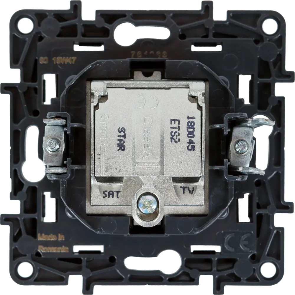 Розетка TV-SAT Legrand Structura двухкабельная цвет магнезиум STLM-2093448 - Вид №4