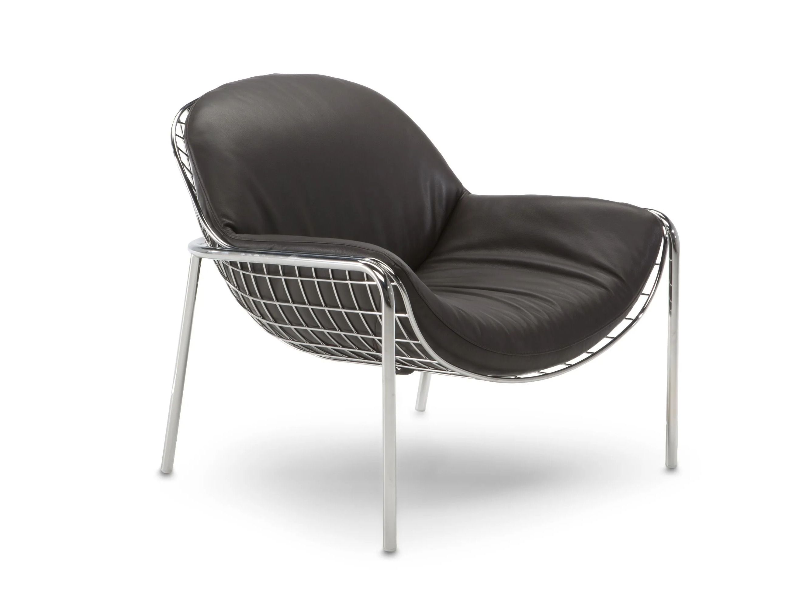 Кожаное кресло с подлокотниками Natuzzi Italia LAVE ARCH-00114935