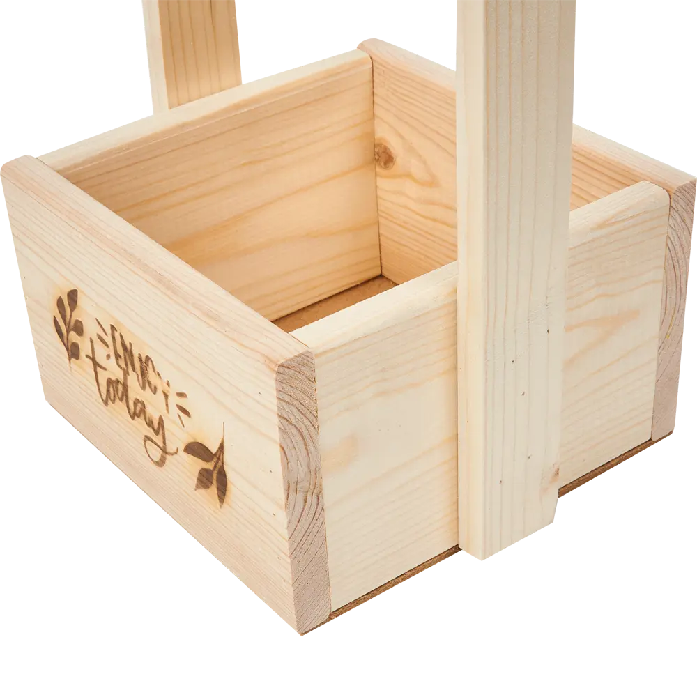 Ящик для хранения 15х15х30 см деревянный бежевый Симфония STLM-2152591 - Вид №4