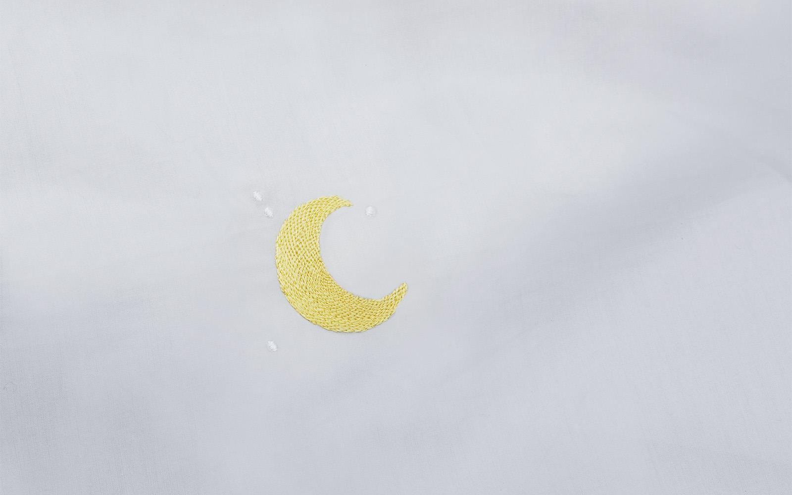 310534 Snooze Постельное белье 140x200 Dreamy Moon Cloudy Grey Normann Copenhagen  - Вид №3