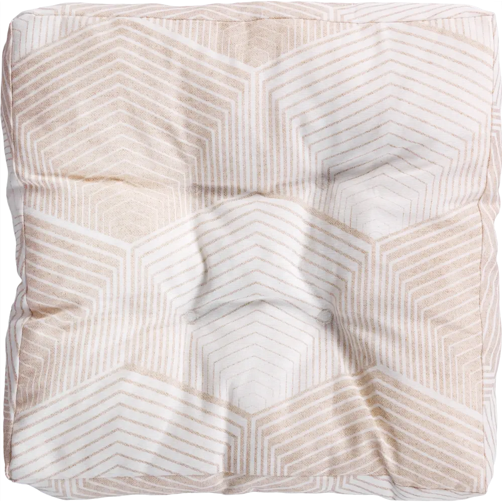 Сидушка для стула «Призма» 40х40 см цвет бежевый Santreyd STLM-2039408