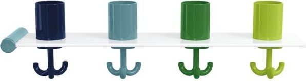 800.03.412 Набор удлинителей для держателей зубных щеток с крючком, 4 места HEWI Kids - Вид №2