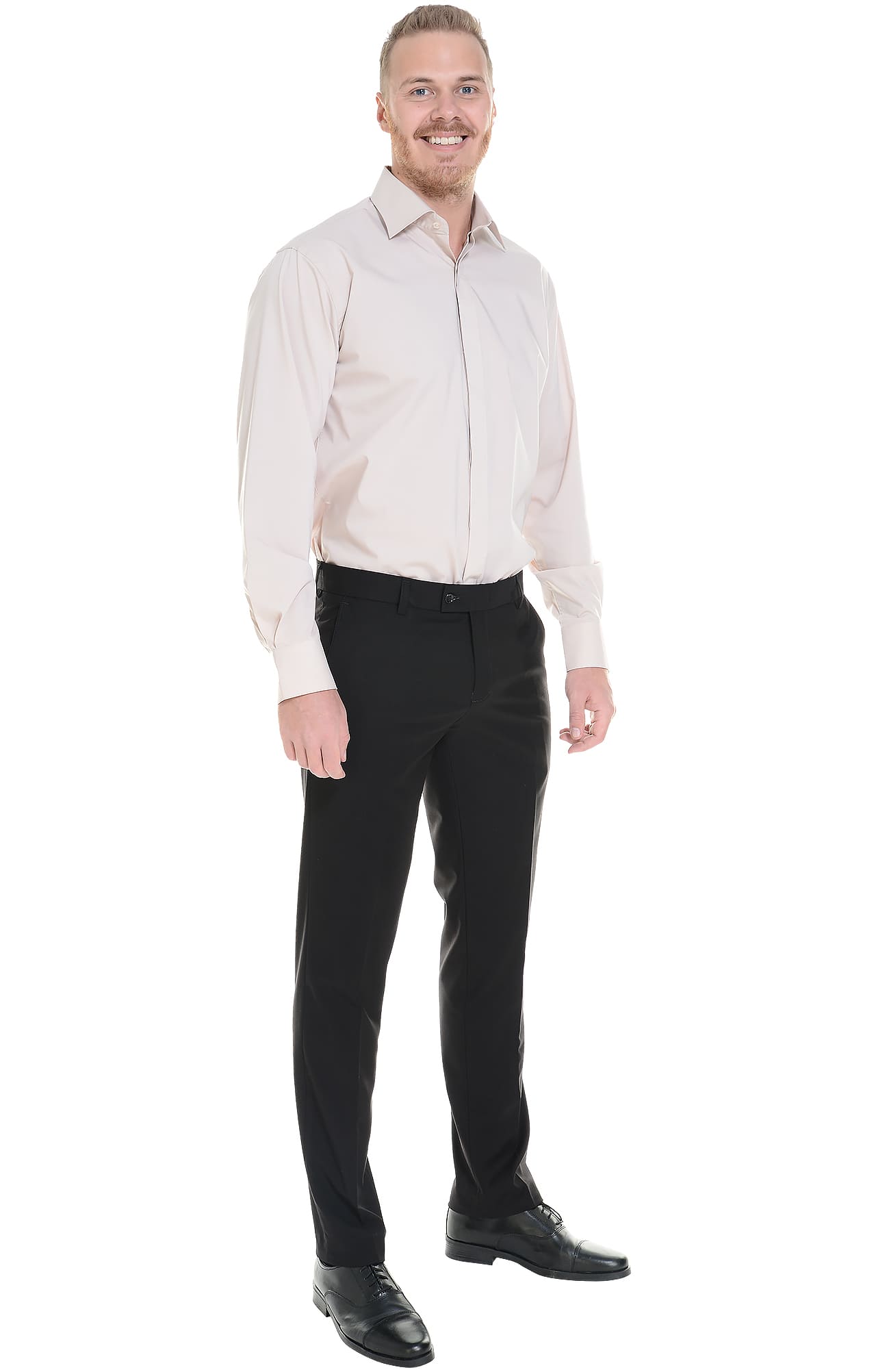 62438 Рубашка мужская  beige El-Risto  Корпоративная одежда  размер 40/170-176  - Вид №3