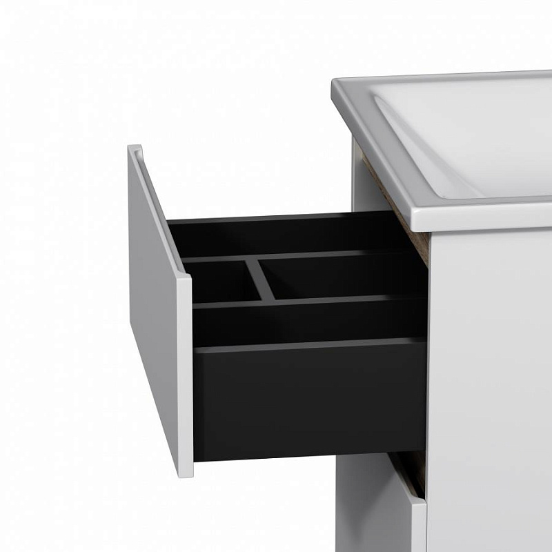 M85AFSX0552WG База под раковину напольная 55 см 2 ящика белый глянец AM.PM X-Joy  - Вид №3