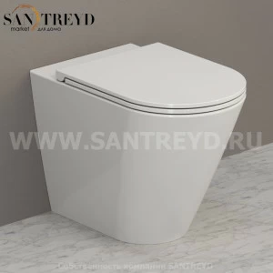 FO001BI Приставной унитаз напольный Белый Ceramica Globo FORTY3 Италия