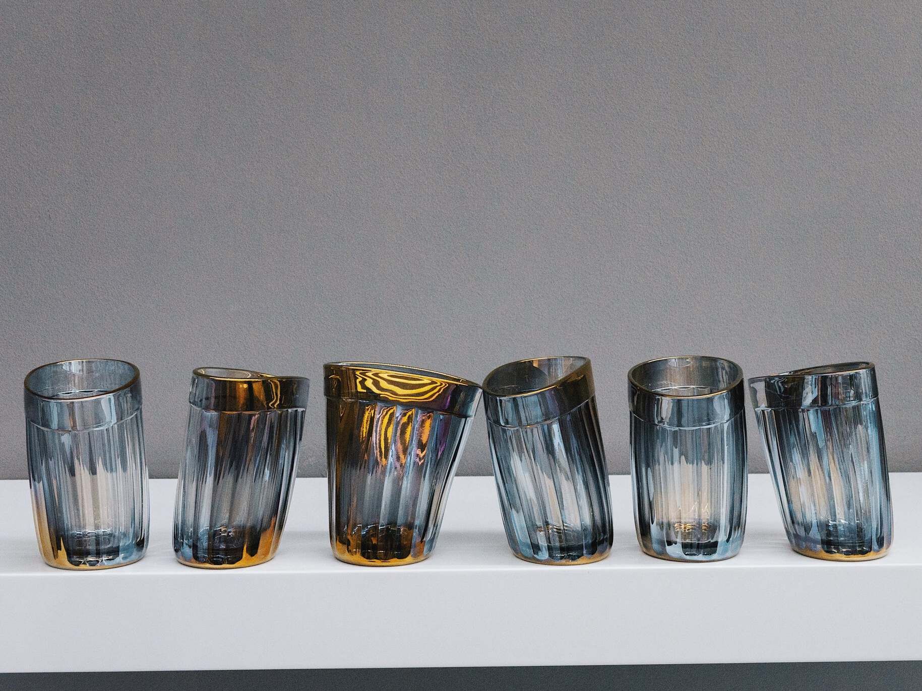 Набор стеклянных стаканов для воды PlusObject HOLOGRAPHIC ARCH-00111264