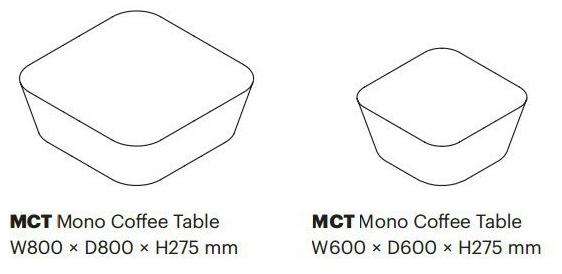 Isomi Низкий стол на твердой поверхности Mono sun-id-1501682 - Вид №1