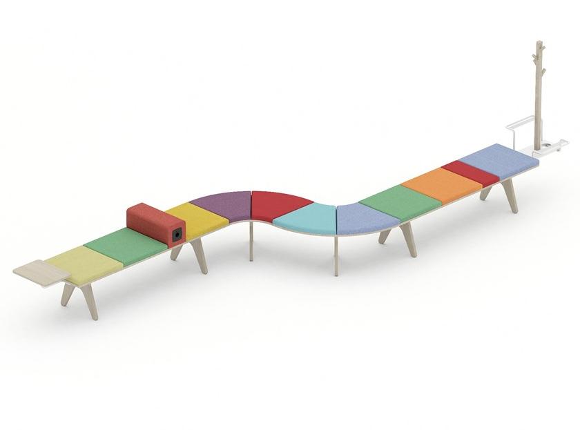 Tuna Ofis Скамья из ткани без спинки sun-id-1467033 - Вид №5