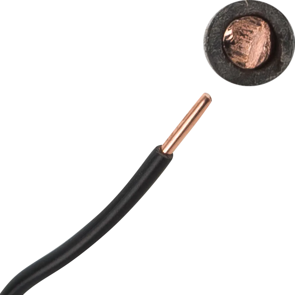 Провод Electraline ПУВ 1x4 на отрез ГОСТ цвет черный STLM-2132479 - Вид №2