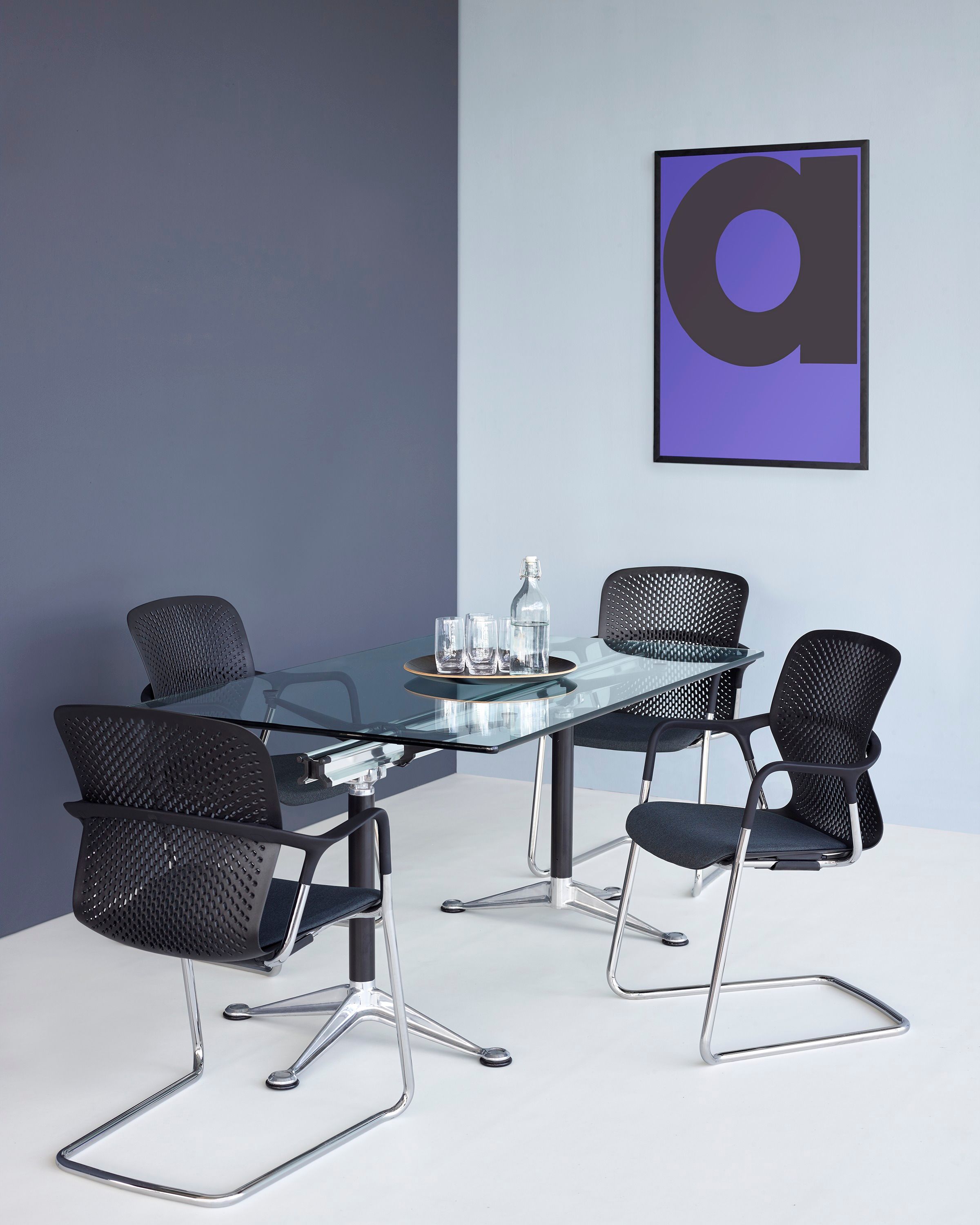 Стол / Стол из алюминия и стекла Herman Miller Burdick ARCH-00071234 - Вид №4