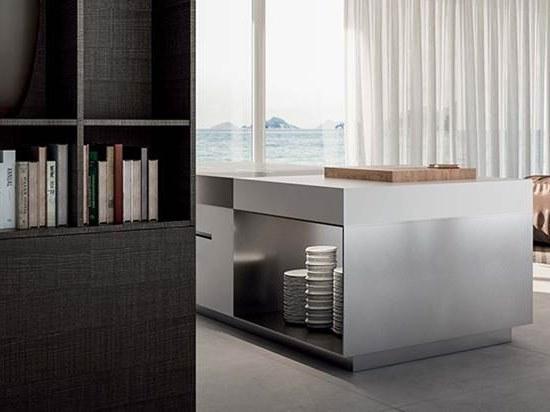 Elmar Отдельностоящий кухонный модуль из стали и дерева с ящиками @home sun-id-1476886 - Вид №3