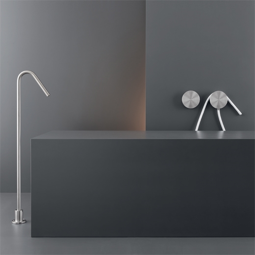 Настенная двойную ручку смеситель с ручным душем в силиконовой резине диаметр 14 м т  CIR07 CEADESIGN  - Вид №3