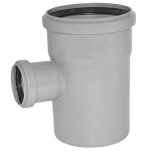 Тройник канализационный ПВХ Д110х50мм 90 градусов