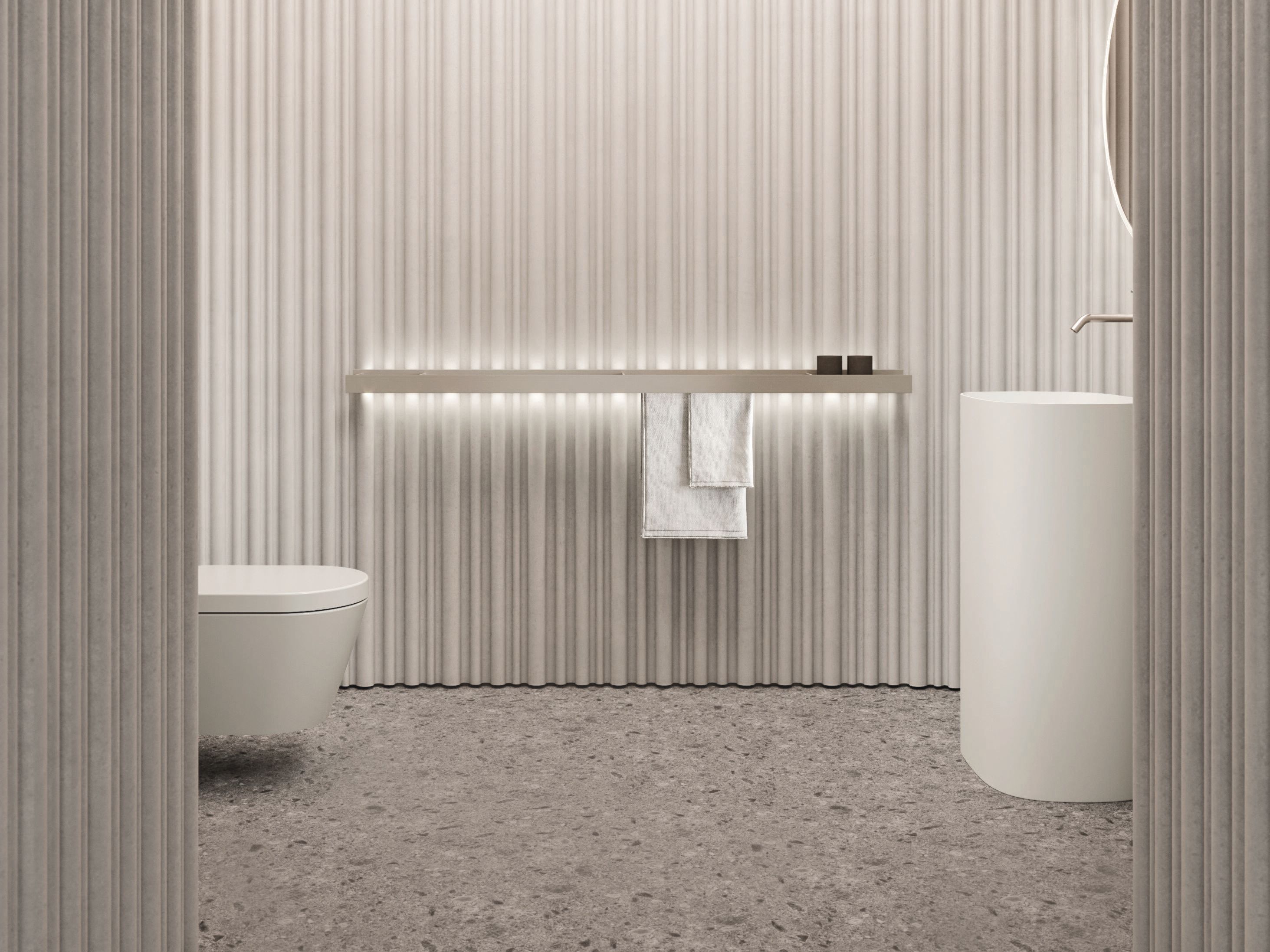 Прямоугольная отдельно стоящая раковина из Cristalplant® Noorth Tube ARCH-00107786