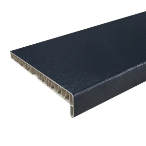 Подоконник FINEBER ПВХ 1500x300 мм антрацит 87893738