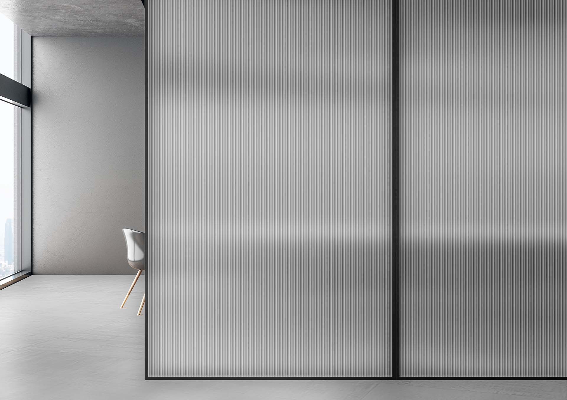 Матовое стекло с линейной текстурой Madras® Madras® linear Texturized ARCH-00036059 - Вид №2