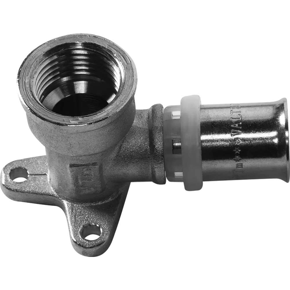 Водорозетка Valtec 1/2"x16 мм ВР никелированная латунь VTM.254.N.001604 STLM-2063640