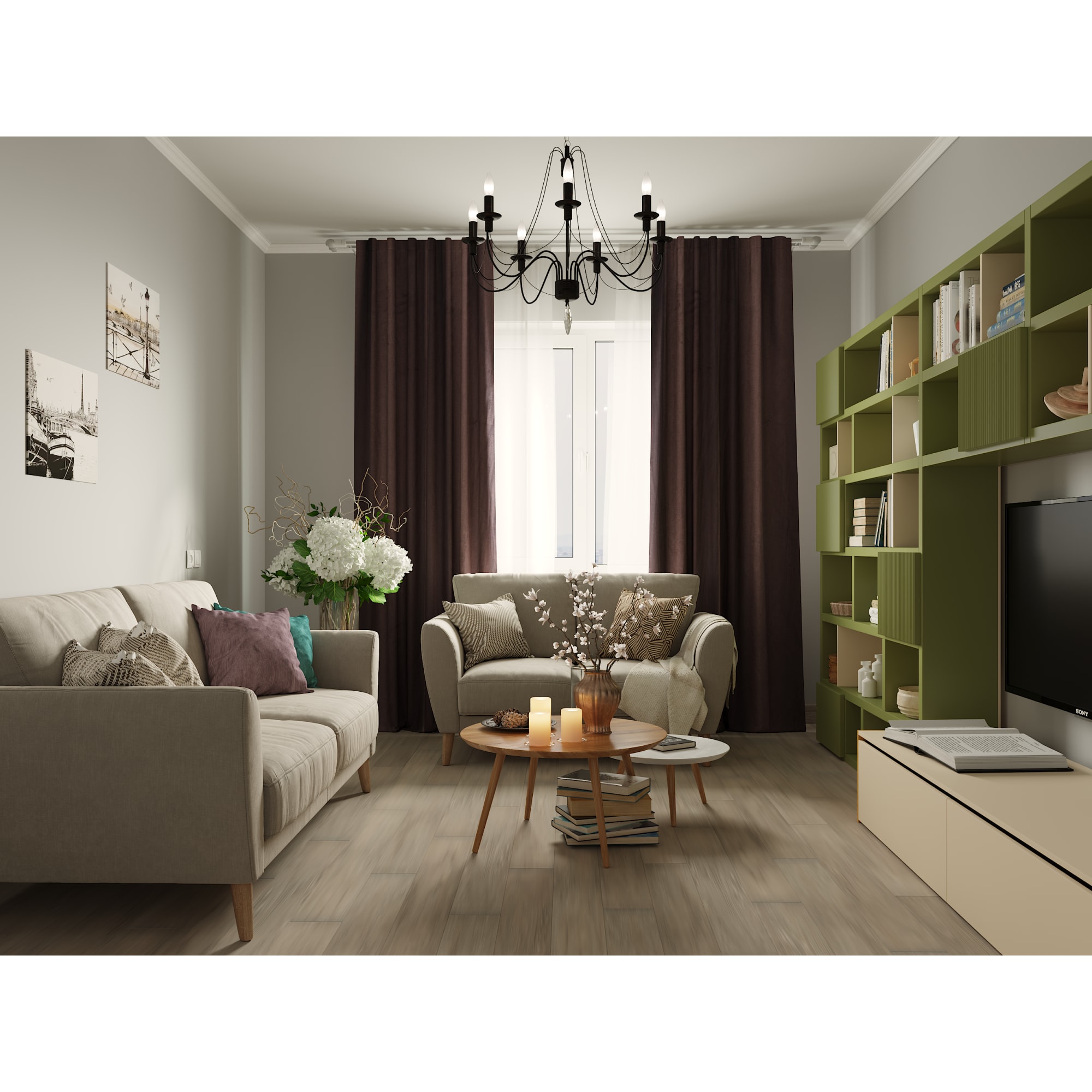 82018409 Свеча-столбик «Рустик», 7х8 см, цвет бежевый Santreyd  - Вид №6