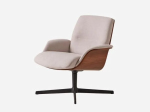 Тканевое вращающееся кресло