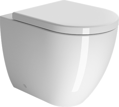 881411 Приставной унитаз напольный Белый GSI ceramica Pura Италия - Вид №1