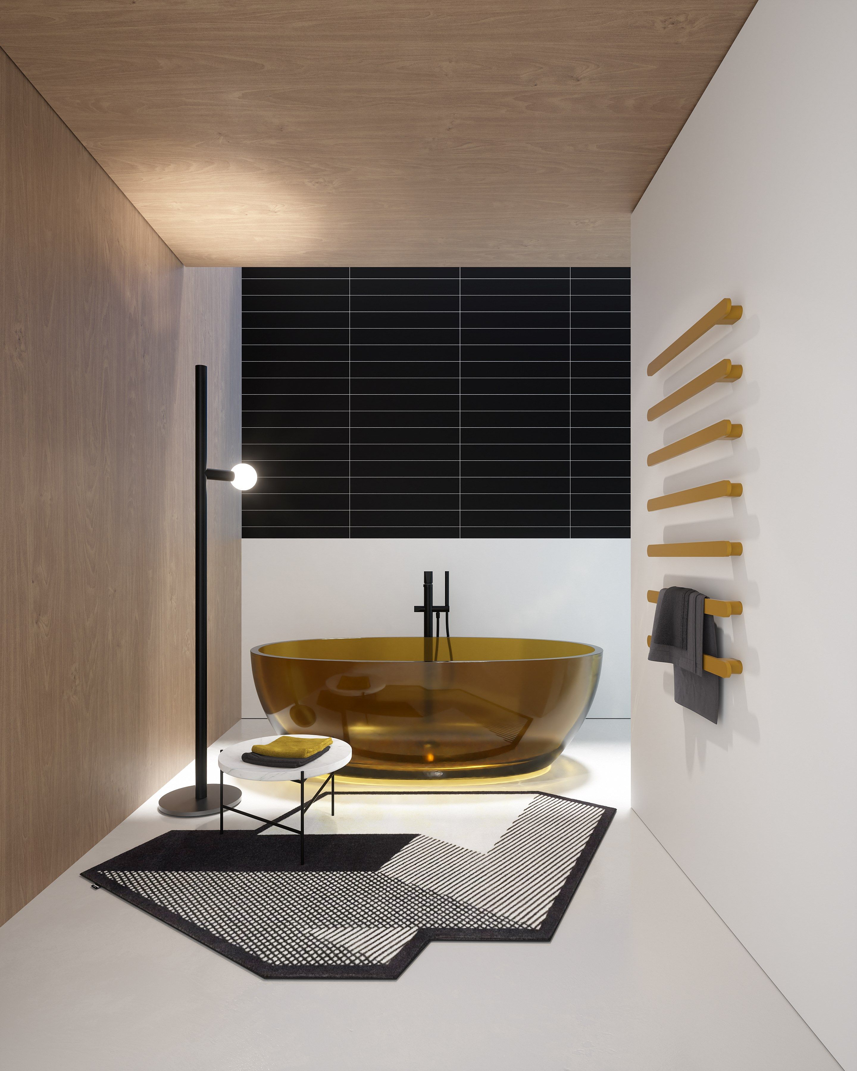 Настенный алюминиевый электрический полотенцесушитель Antoniolupi RIGO ARCH-00085147 - Вид №2