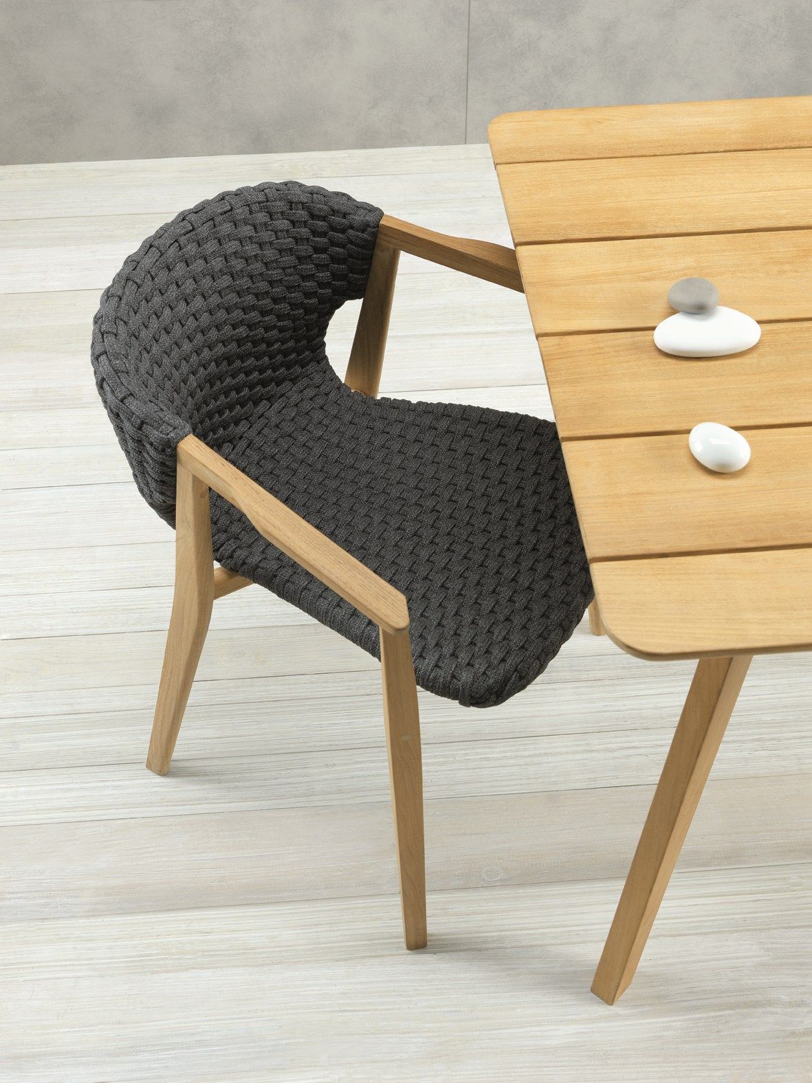 Квадратный стол из тикового дерева Ethimo Knit ARCH-00090267 - Вид №3