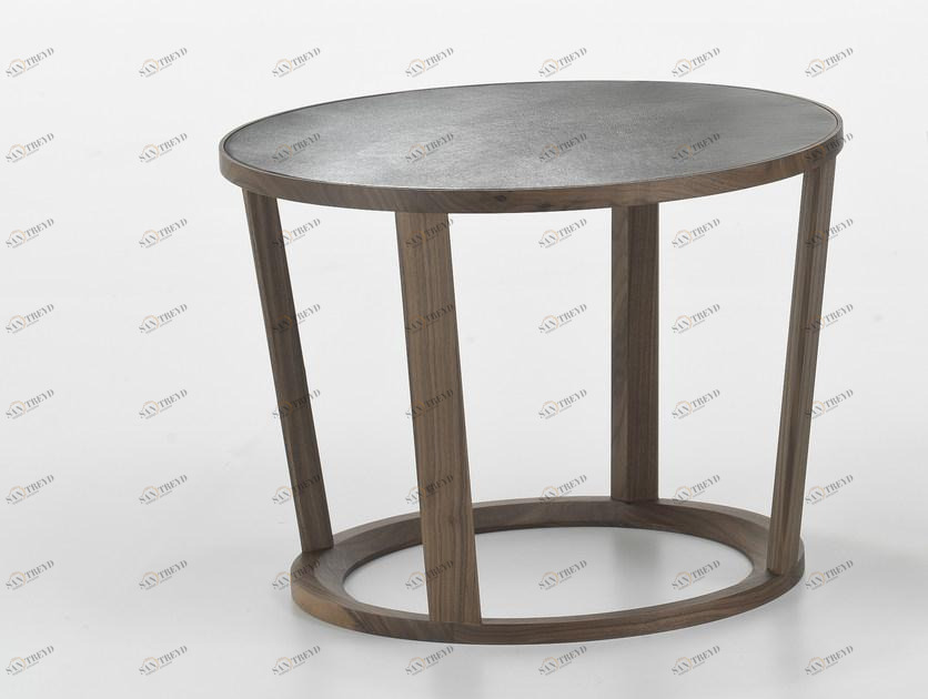 i 4 Mariani Низкий круглый кожаный журнальный столик Niky sun-id-1445186