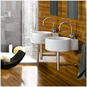 C4521 Подвесная раковина настенная овальная Neutra Design  белая