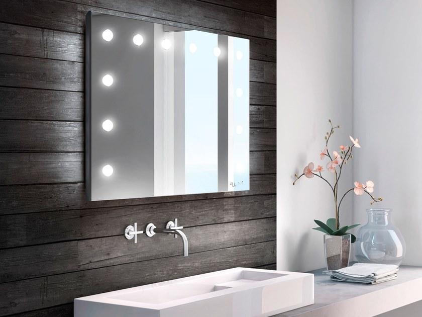 UNICA by Cantoni Прямоугольное настенное зеркало из анодированного алюминия со встроенной подсветкой Mh sun-id-1345626 - Вид №1