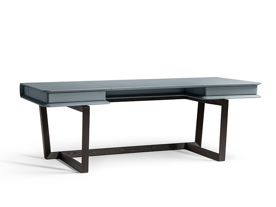 Прямоугольный стол с кожаной столешницей и ящиками Poltrona Frau офис-системы управления ARCH-00106824