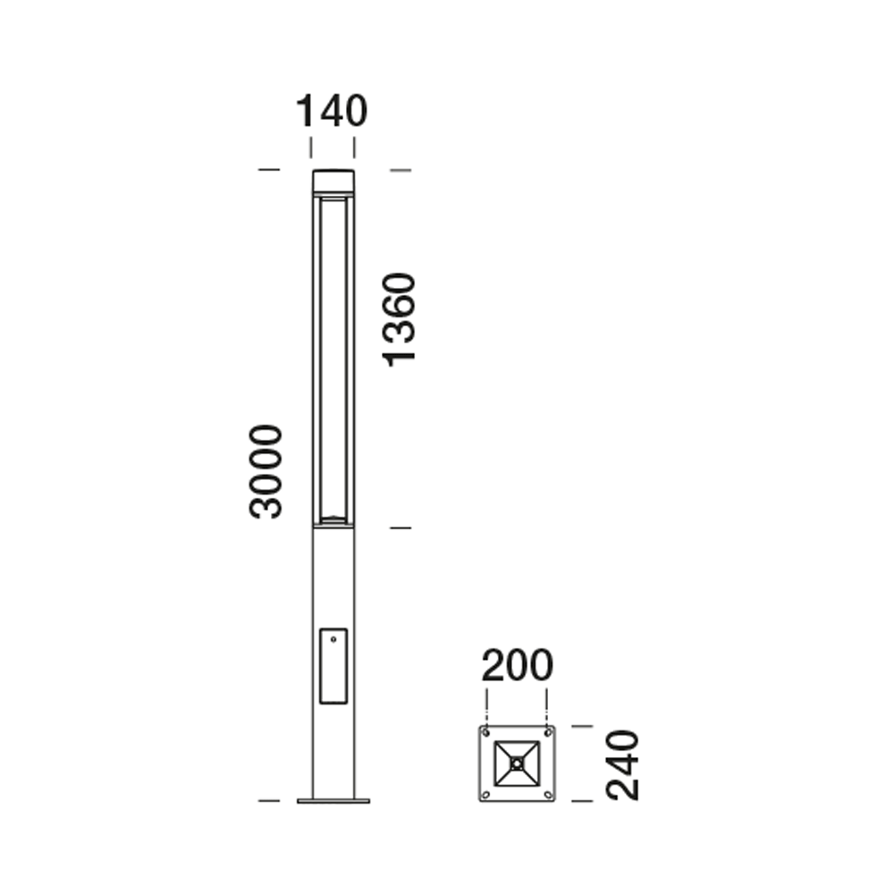 5034663 Уличное освещение  Platek T4  T4 h. 3000 mm - LED 4000K - Вид №6