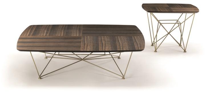 Frigerio Salotti Низкий квадратный деревянный журнальный столик Ray sun-id-1486285 - Вид №1