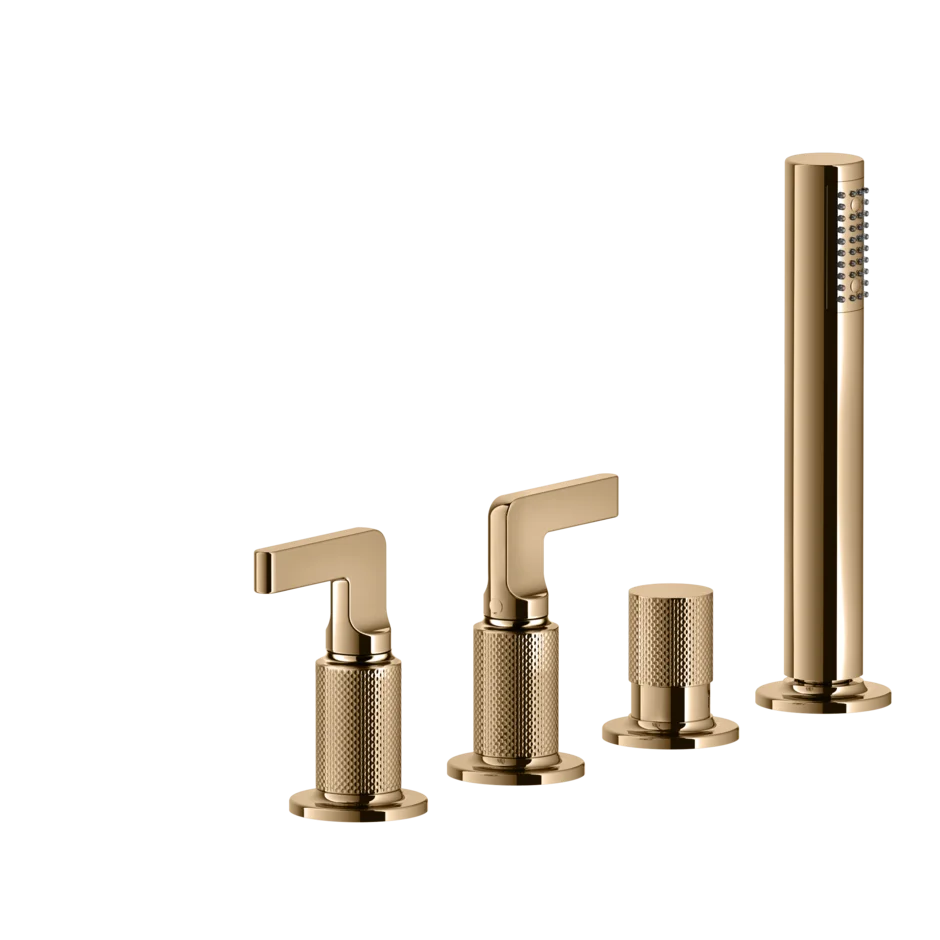 Смеситель для ванны 58043 735 Gessi Inciso ТЕПЛАЯ БРОНЗА PVD 58043735