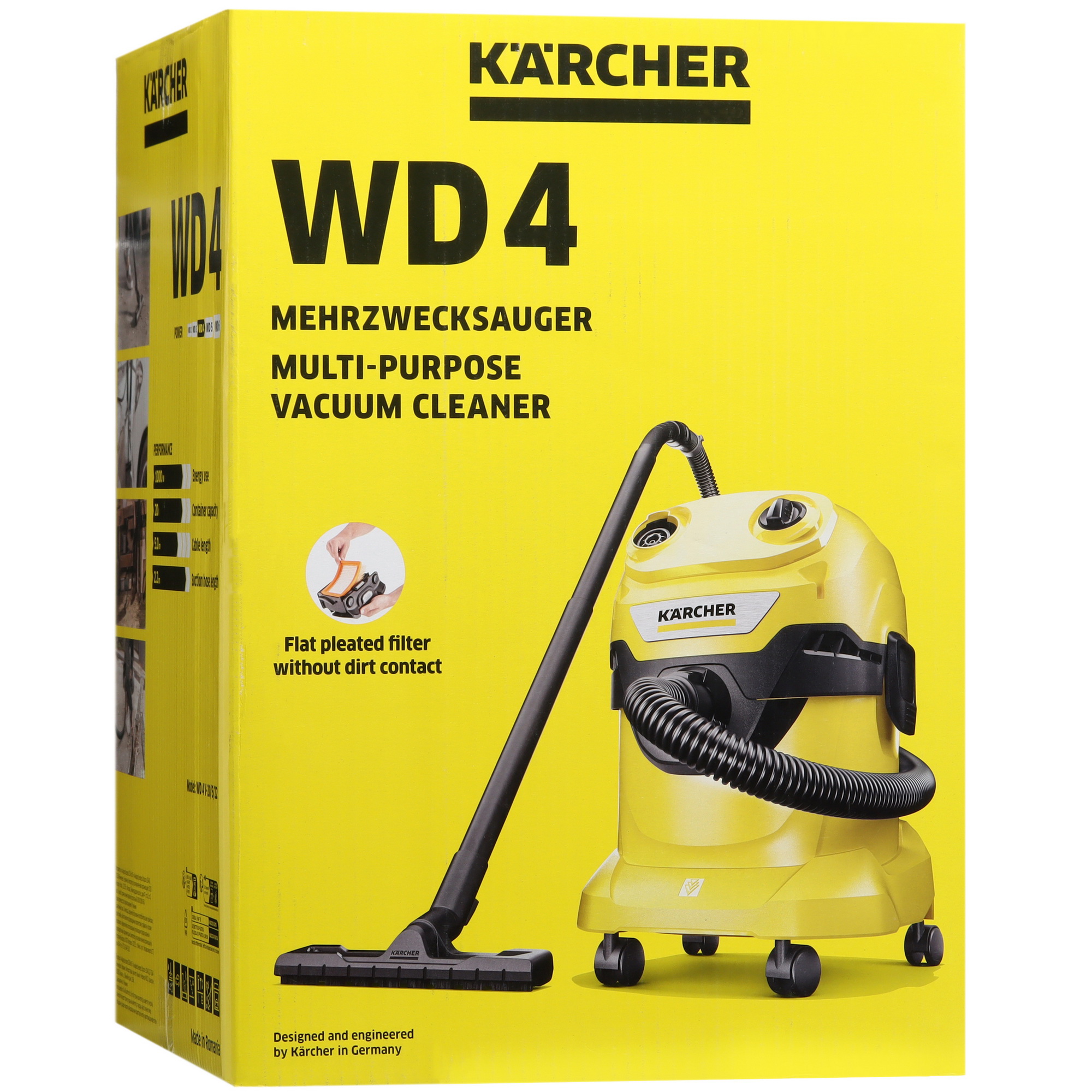 Хозяйственный пылесос  Karcher WD 4 V-20/5/22 5445506 STDN-0118144 - Вид №13