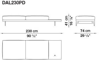 B&B Italia 3-х местный тканевый диван Dock sun-id-1376507 - Вид №204