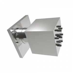 Graffio Ориентируемая квадратная боковая струя 35 × 35 мм, дождь. BJ412