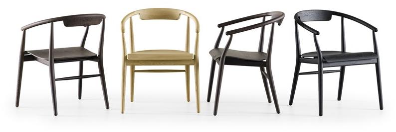 B&B Italia Деревянный стул с подлокотниками Jens sun-id-1412028 - Вид №2