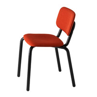 Hull 627M Стул со стальным каркасом на 4 ножках. Сиденье и спинка мягкие. Et al. Hull