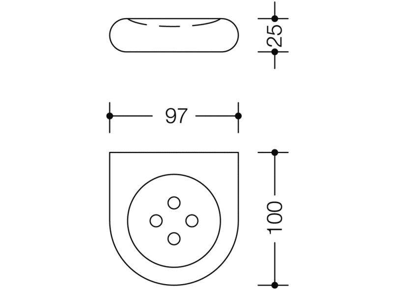477.02.100 мыльница HEWI Serie 477/801  - Вид №3