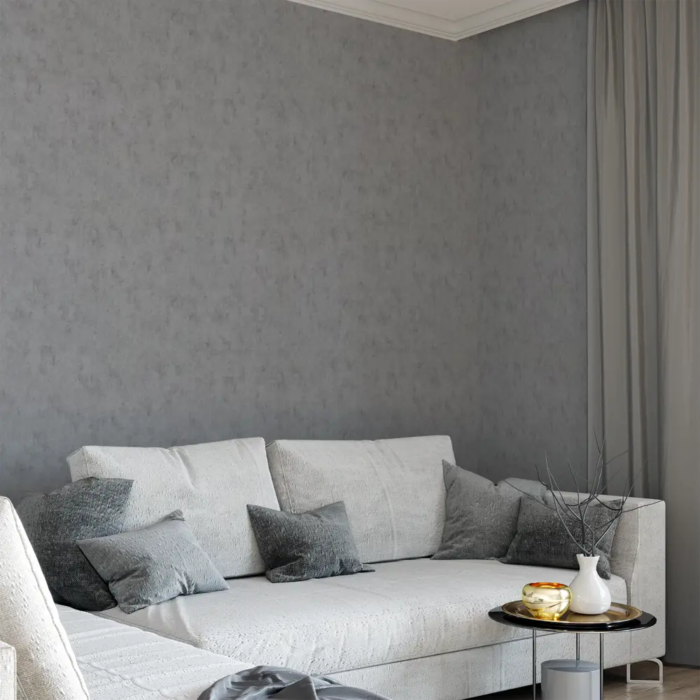 Обои флизелиновые Kreaforta Decobeton темно-серые 1.06 м KF72016-44 STLM-2047538 - Вид №4