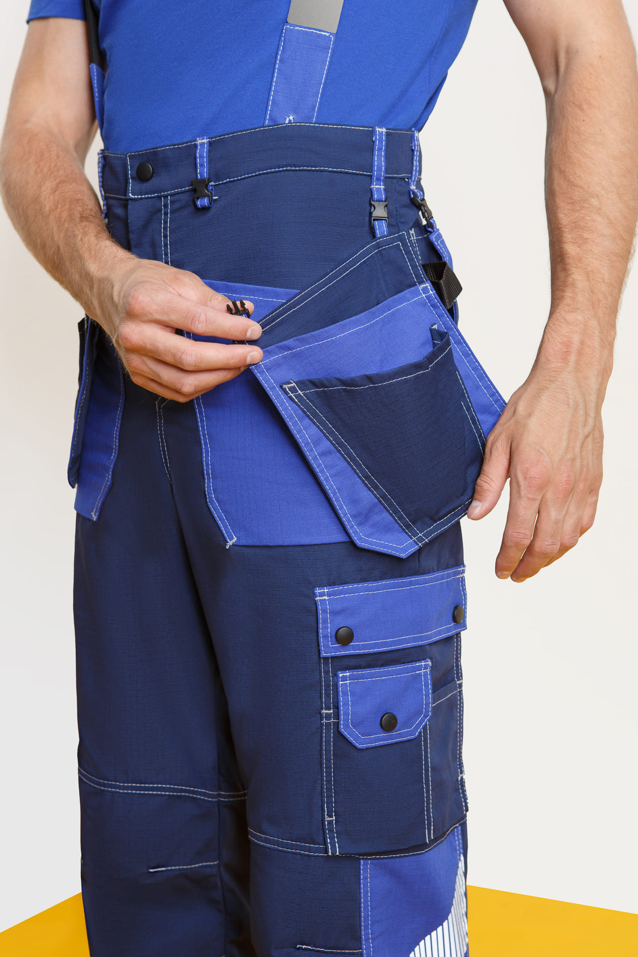 68810 Костюм "Прогресс" темно-синий с васильком  Летняя спецодежда  размер 56-58/170-176  - Вид №16