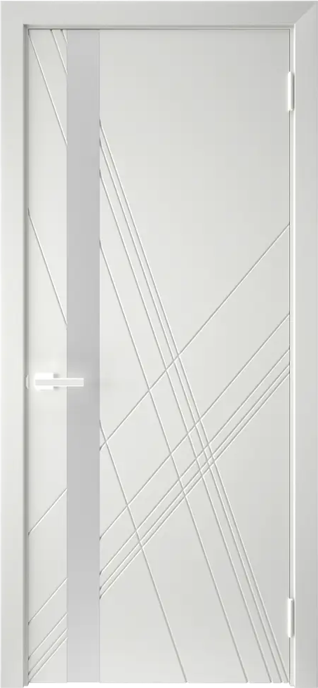 Santreyd Графика Х - межкомнатная дверь с геометрическим принтом и матовым стеклом 86554398