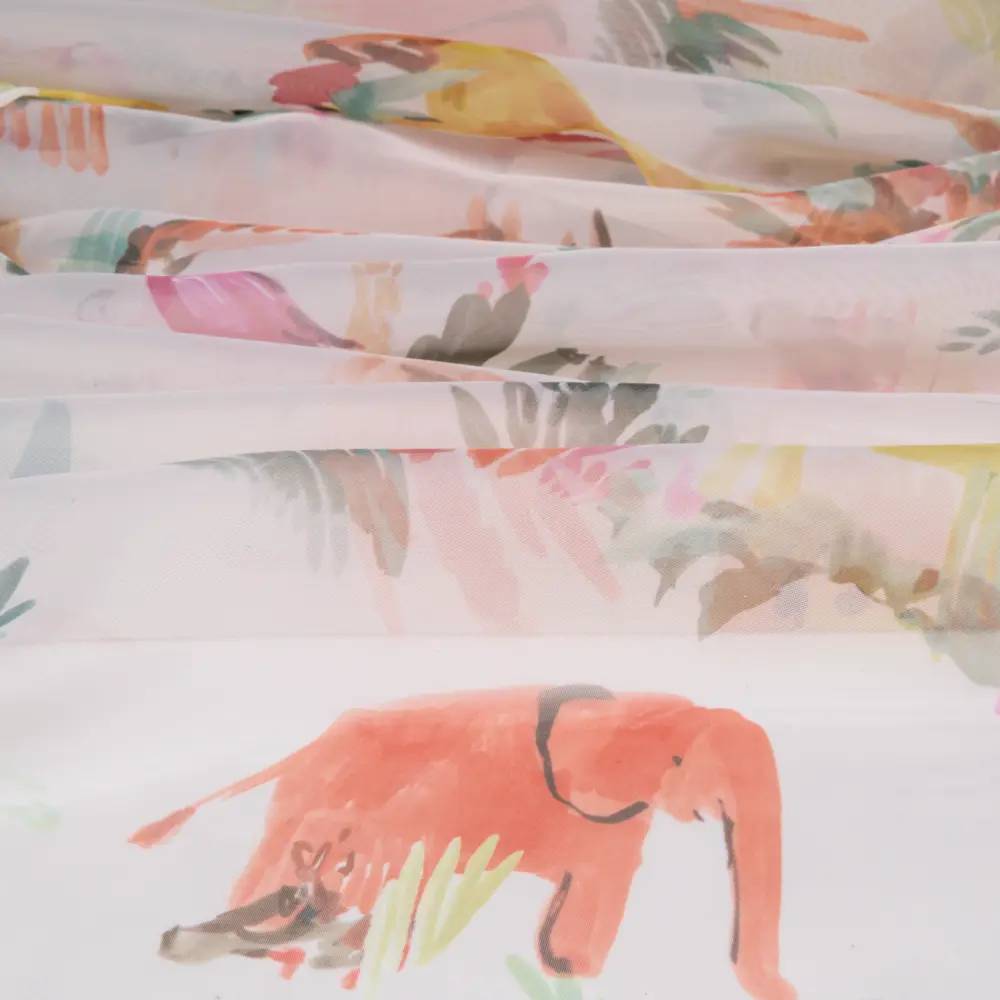 Тюль на ленте Африка 145x260 см цвет белый SEASONS STLM-2101742 - Вид №1