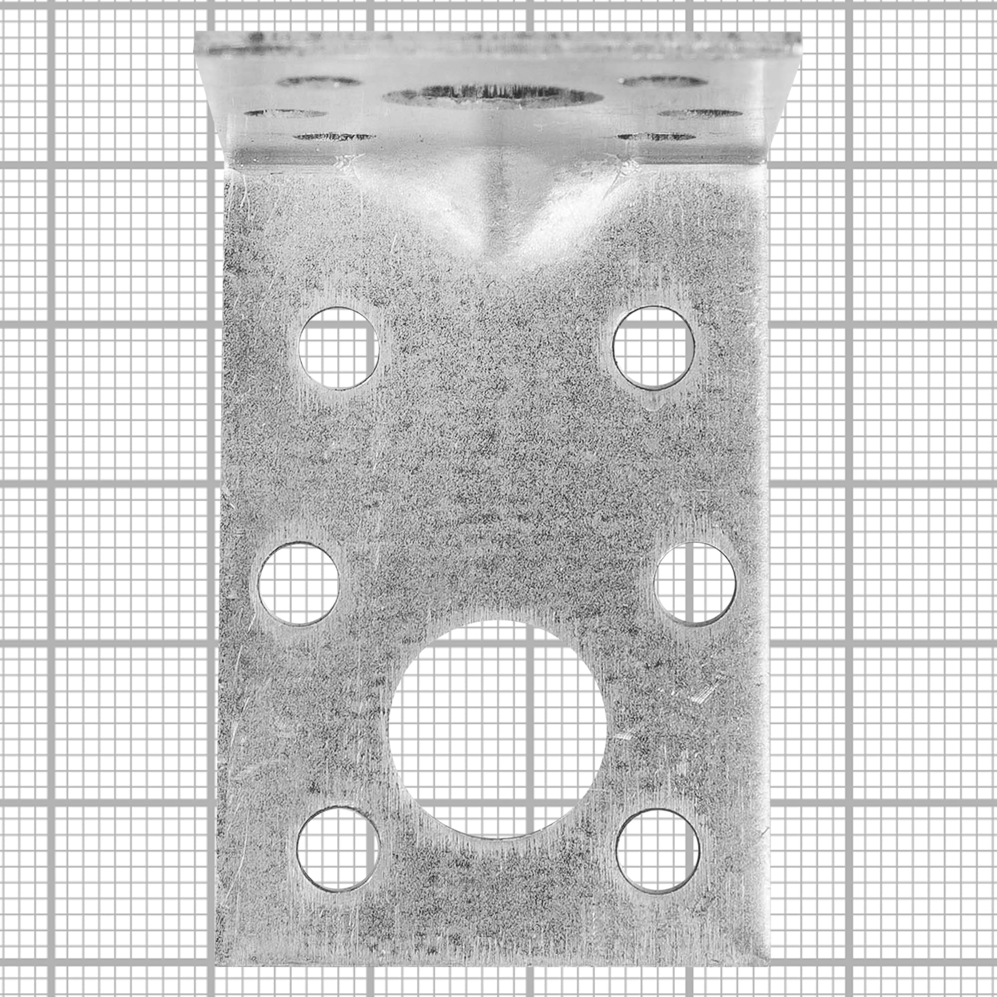 82680155 Уголок крепежный усиленный оцинкованный 50х50х35х1.8 мм, 25 шт Santreyd  - Вид №4